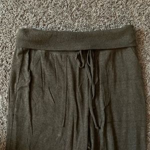 aerie dark green joggers